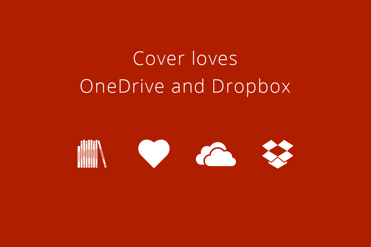 OneDrive and Dropbox support